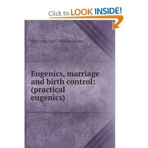  Eugenics, marriage and birth control (practical eugenics 