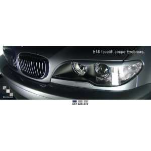   Painted Eyebrows  For E46 2004 & up Coupe  except M3  Silver Grey  A08