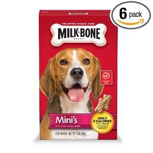 Milk Bone Minis Dog Snacks, 15 Ounce (Pack of 6)  Grocery 