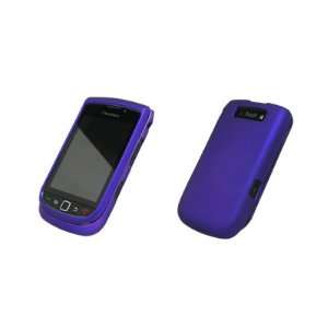  BlackBerry Torch 9800 Purple Rubberized Case Cover Snap On 