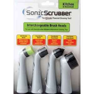  4 each Sonic Scrubber Kitchen Brush Heads