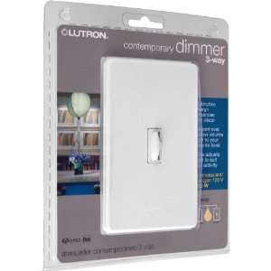  Lutron Qoto Dimmer & Switch 600W 3 Way   White   Lighting 
