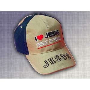    lite Adjustable Cap I Love Jesus Prince of Peace 