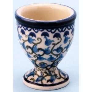  Polish Pottery Egg Cup 2 1/4 H: Kitchen & Dining