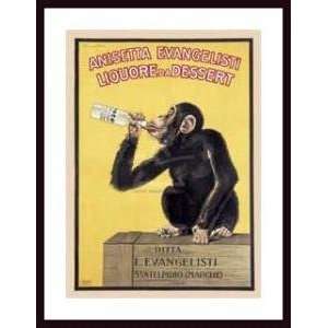   Anisetta Evangelisti) 1925   Artist Biscaretti  Poster Size 36 X 26