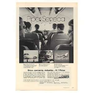 1971 Piper Seneca Airplane Aircraft German Print Ad 
