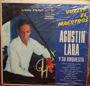 Agustin Lara Y Su Orquesta   Vuelve El Maestro Lp VG++  