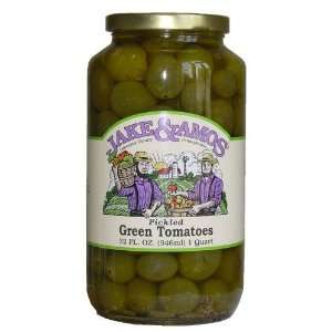 Jake & Amos Pickled Green Tomatoes, 32 fl oz  Grocery 