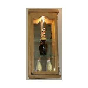  (CC 730) Solid Wood Recessed ON the wall Curio Cabinet, 30 