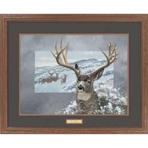   : Michael Sieve   Great Game Animals Mule Deer Framed: Home & Kitchen