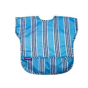   Waterproof Coverall Blue Stripe print with matching large pocket Baby