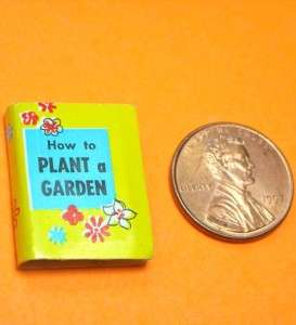 HOW TO PLANT A GARDEN BOOK (FOR BARBIE OR DOLLHOUSE)  