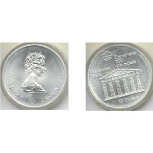  Canada 1974 10 Dollars, Montreal Olympics, Temple of Zeus 