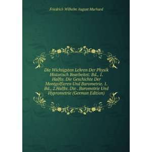   Hyprometrie (German Edition) Friedrich Wilhelm August Murhard Books