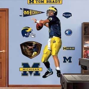 Tom Brady Michigan Wolverines Fathead NIB