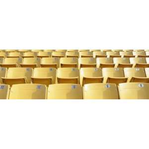  Empty Yellow Seats in a Stadium, Soldier Field, Chicago 