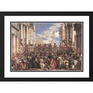 Veronese, Paolo 38x28 Framed and Double Matted The Marriage at Cana