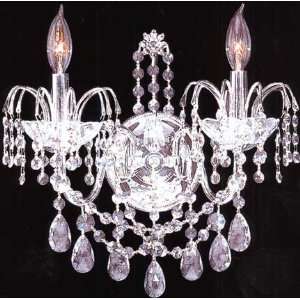 Belair Crystal Two Light Wall Sconce by James R. Moder 