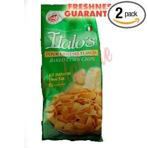 Italos Baked Corn Chips Four Cheese Flavor 2 Pack 3.5oz. Each  