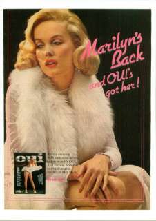 1978 Print AD OUI Marilyn Monroe Look Alike Debut See  