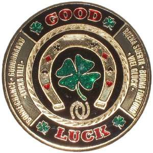  Trademark Good Luck Card Guard Poker Button (Black 