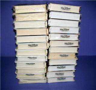 Lot of (24) NEW & SEALED Disney VHS Video Movies Children & Family 