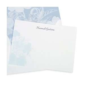    Personalized Stationery   Blue Botanical Card
