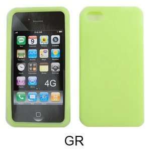 Apple iPhone 4   4S (AT&T/Verizon/Sprint) Deluxe Silicone Skin, Green 