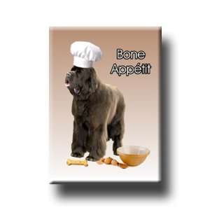  Newfoundland Bone Appetit Chef Fridge Magnet (Brown 