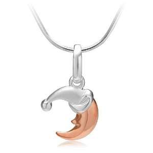   Tiny Moon Charm Pendant Necklace 18 Fashion Jewelry for Women, Teens