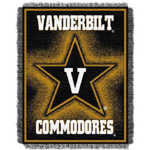 Vanderbilt University NCAA Woven Jacquard Throw Blanket