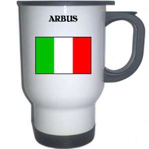  Italy (Italia)   ARBUS White Stainless Steel Mug 