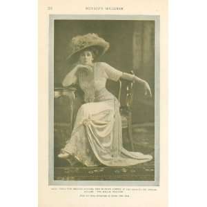  1910 Print English Actress Valli Valli 