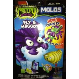  Creepy Crawlers Mold Pack Fly and Maggot: Toys & Games