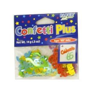  24 Bags of 65th Birthday Confetti: Home & Kitchen