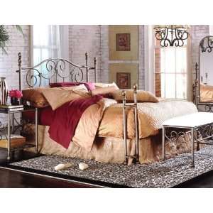  Wilmington Aged Bronze Finish King Size Iron Metal Bed 