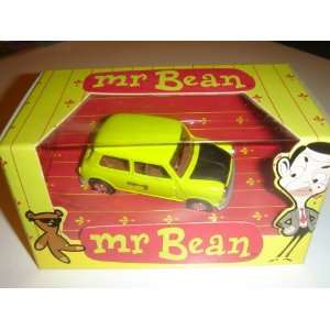   Mr. Bean Mini Cooper Yellow Green/Black Hood #CC81201: Toys & Games