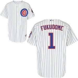  Kosuke Fukudome #1 Chicago Cubs Home Replica Jersey Size 