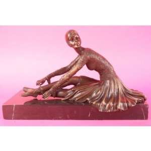 Milo bronze art deco statue , belly dancer sculpture NR Figurine Art 