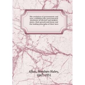   principles of their laws: Stephen Haley Allen:  Books