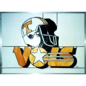  Tennessee Volunteers Vols UT Stained Glass Window Hanging 
