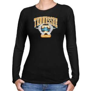 UT Vol Tee Shirt : Tennessee Lady Vols Ladies Black Laurels Volleyball 