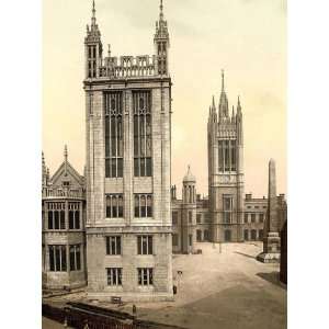  Vintage Travel Poster   Marischal College Aberdeen Scotland 