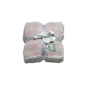  Scene Weavers Pickles Checked Girls Baby Blanket Pink and 