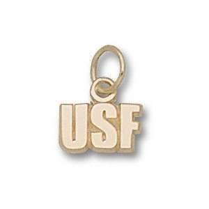   San Francisco Dons 14K Gold USF 1/4 Pendant