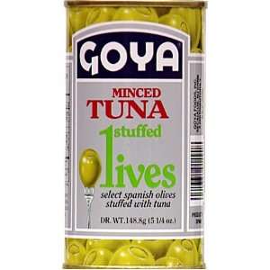 Goya Manzanilla Olives Stuffed with Tuna: Grocery & Gourmet Food
