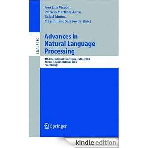 Advances in Natural Language Processing: 4th International Conference 