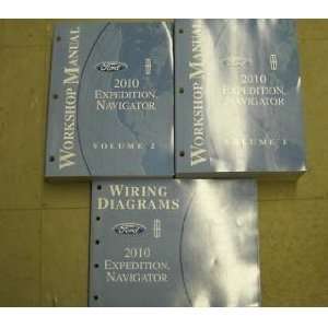 2010 Ford Expedition Navigator Service Shop Manual Set (two volume set 