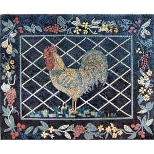    32x40 Rooster Marble Mosaic Stone Art Tile Wall
