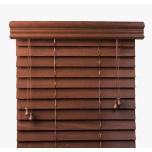  Pecan 2 Customized Bass Wood Blinds,Width 58in., Free 